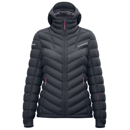 Camp Nivix Jacket W női tollkabát fekete Black / Asphalt grey