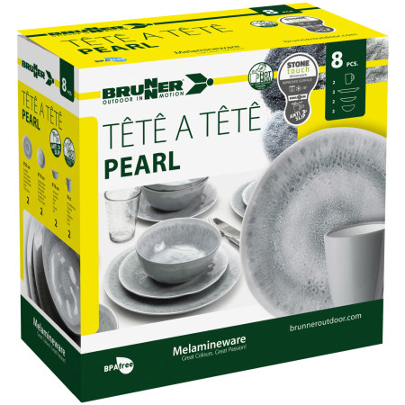 Brunner Set tête-à-tête Pearl 8 pcs edénykészlet