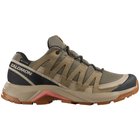 Salomon X-Adventure Recon Gore Tex női túracipő zöld Falcon / Desert Tan / Hyma Pink