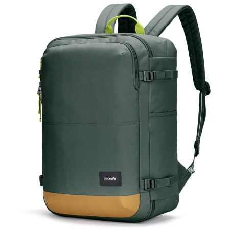 Pacsafe GO Carry-on Backpack 34L utazó hátizsák sötétzöld Spruce Green
