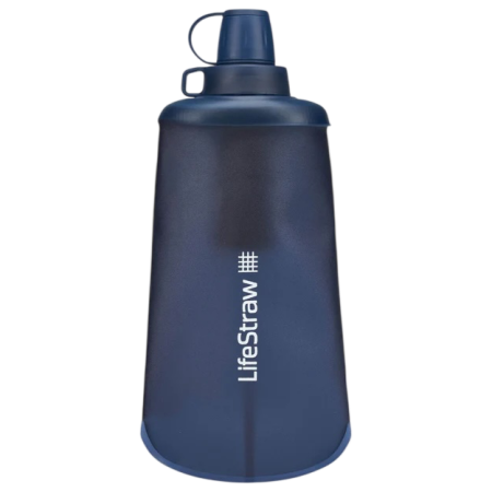 LifeStraw Peak Squeeze Bottle 650ml filteres kulacs kék Mountain Blue