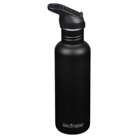 Klean Kanteen Classic 27oz (w/Flip Seal Sport) rozsdamentes acél palack fekete Black