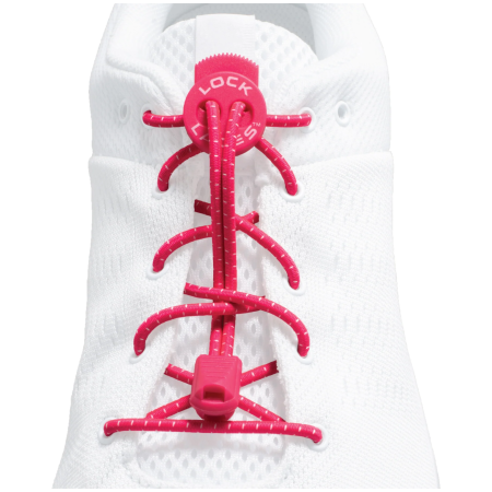 Lock Laces Original cipőfűző rózsaszín Hot Pink
