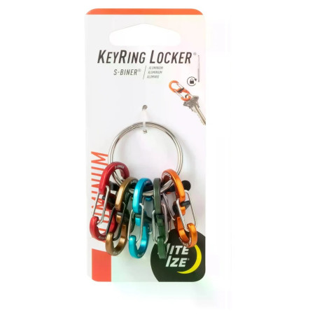 Nite Ize KeyRing Locker Aluminum 5 S-Biner kulcstartó