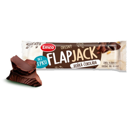 Emco Flapjack hořká čokoláda 45g energiaszelet