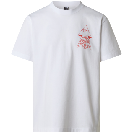 The North Face M Mountain Play Relaxed Short Sleeve Tee-Graphic férfi póló fehér TNF WHITE