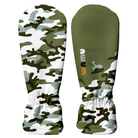 WAMU Khaki gyermek softshell kesztyű