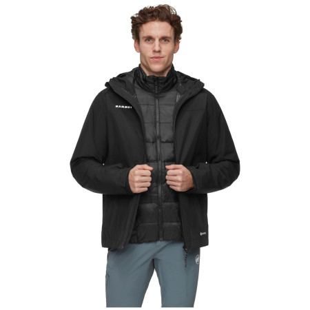 Mammut Treeline 3 in 1 HS Hooded Jacket Men férfi dzseki fekete black-black 0052
