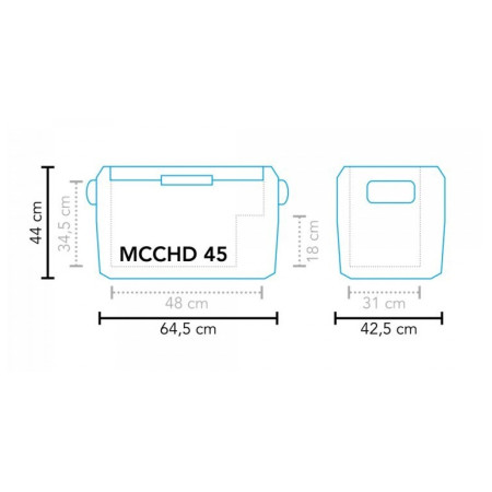 Mestic Compressor MCCHD-45 AC/DC kompresszoros hűtőláda