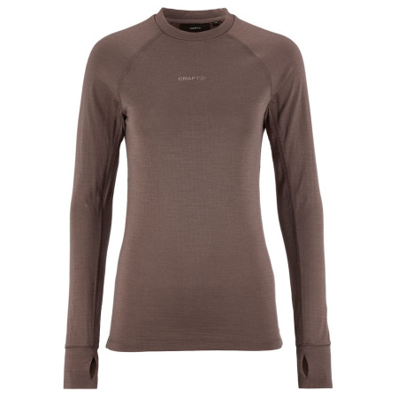 Craft Wool Comfort Rn LS W női funkcionális felső barna Brown
