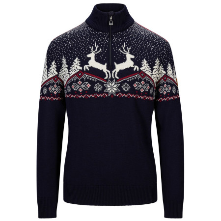 Dale of Norway Dale Christmas Fem Sweater női pulóver sötétkék / fehér Navy Offwhite Redrose