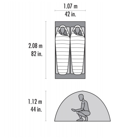 MSR Advance Pro 2 2 személyes expedíciós sátor