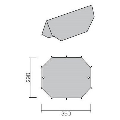 Hannah Skyline 2 árnyékoló - kifeszített sátorponyva