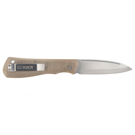 Gerber Mansfield Micarta zsebkés barna natural
