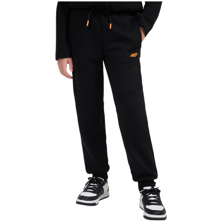 4F Trousers Cas M1766 Deep Black gyerek melegítő fekete Deep Black