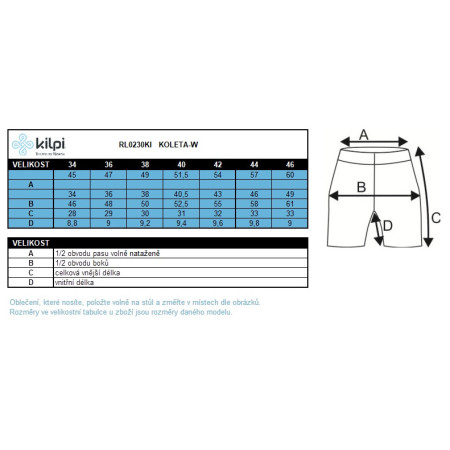 Kilpi Koleta-W női rövidnadrág