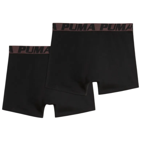Puma Striped Elastic Boxers 2P black férfi boxer