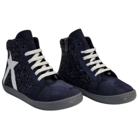 beBare 3485SA Navy gyerek barefoot cipő