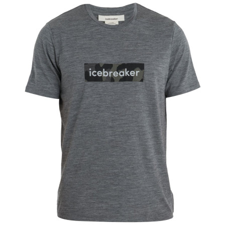 Icebreaker M Merino 150 Tech Lite II SS Tee Natural Shades Logo férfi póló szürke