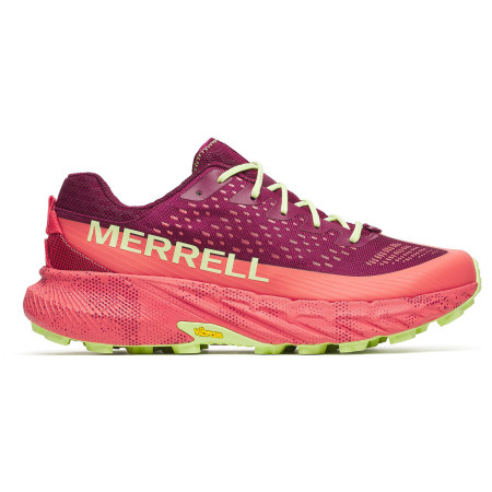 Merrell Agility Peak 5 3D férfi futócipő rózsaszín/burgundi vörös mtl flare/crimson