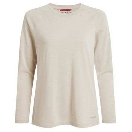 Craghoppers NosiLife Nour LS T-Shirt női póló bézs Oyster Marl