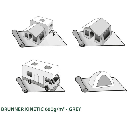 Brunner Kinetic 600 - 300x300 cm szőnyeg