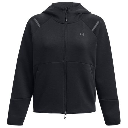 Under Armour Unstoppable Fleece FZ női funkcionális pulóver fekete Black