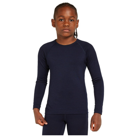 Icebreaker K 200 Oasis LS Crewe Midnight Navy gyerek funkcionális felső