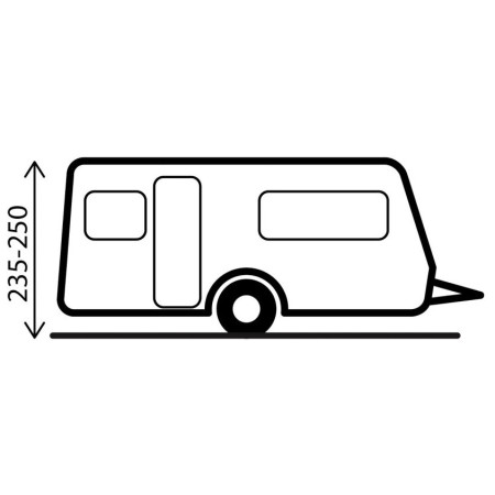 Brunner Skia 400 Aerocampin árnyékoló - kifeszített sátorponyva