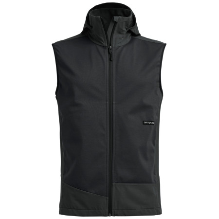 Ortovox Ortler Softshell Plus Vest férfi mellény fekete Black Raven