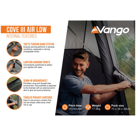 Vango Cove III Air Mid elősátor