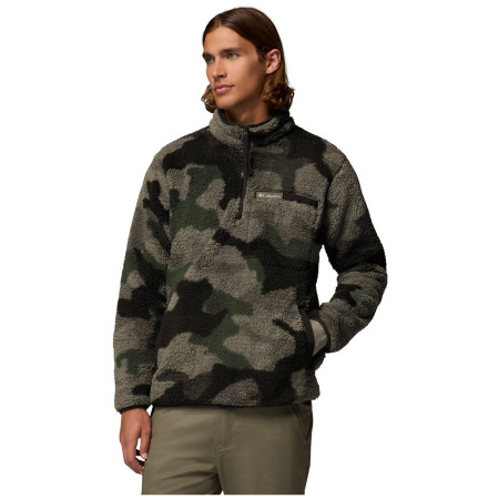 Columbia Rugged Ridge™ High Pile Half Zip férfi pulóver zöld/fekete Stone Green Mod Camo