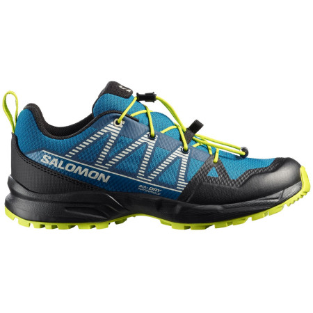 Salomon Outscape Waterproof J gyerek cipő kék Mykonos Blue / Black / Acid Lime