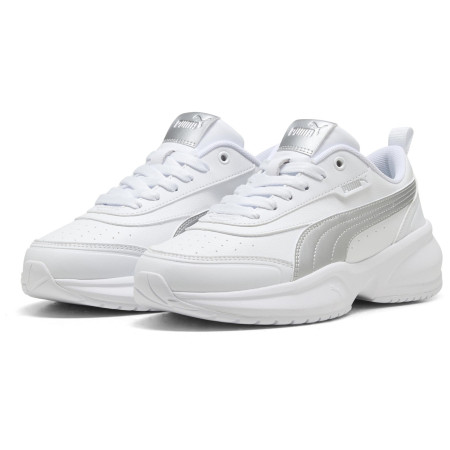 Puma Cilia 2 Mode Metallic Glam női cipő fehér/ezüst PUMA White-PUMA Silver-Feather Gray