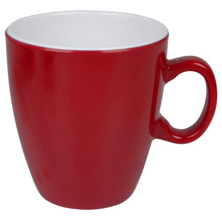 Bögre Bo-Camp Mug melamine 2-tone piros Red/White
