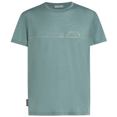 Icebreaker Merino Blend Core SS Tee Single Line Camp férfi funkcionális póló