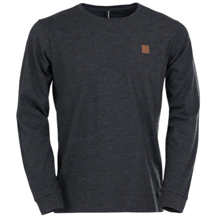 Fundango Justin Longsleeve T-shirt férfi funkcionális póló fekete black heather