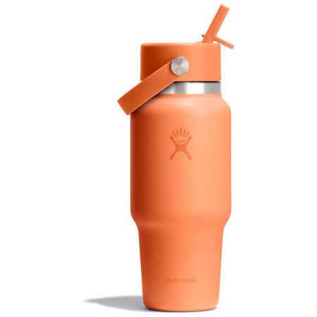 Hydro Flask Wide Flex Straw Travel Bottle 24 Oz thermo bögre narancs nectar orange