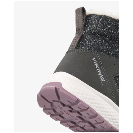 Viking Outdoor Footwear Equip Glitter Warm WP 2V Charcoal/Dusty Pink gyerek téli cipő