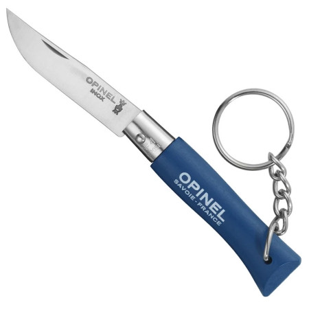 Opinel N°04 Inox kulcstartó kék blue