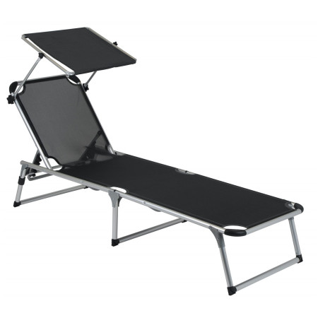 Bo-Camp Florence Sun lounger napozóágy fekete Anthracite