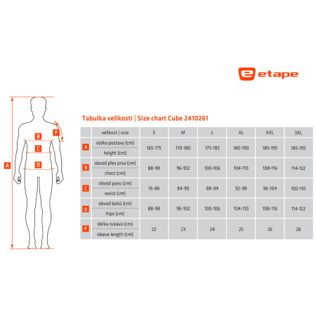 Etape Cube férfi kerékpáros mez