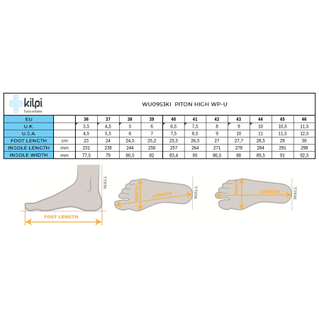 Kilpi Piton High Wp-U férfi magasszárú túracipő