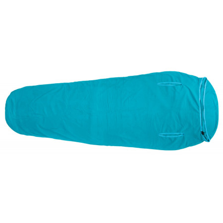Warmpeace Polartec Micro Mummy 195 cm hálózsák bélés világoskék Caribic