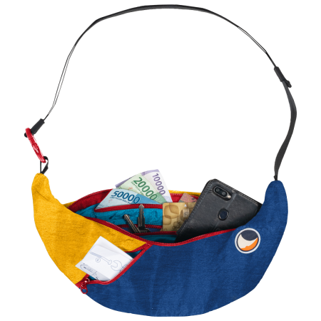 Ticket to the moon Upcycled Sling Bag Unique Edition övtáska