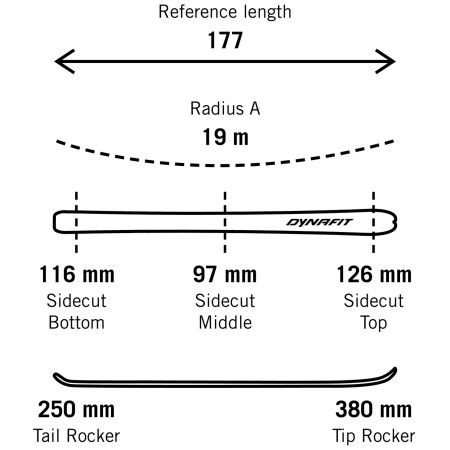 Dynafit Radical 97 Ski Set síkészlet