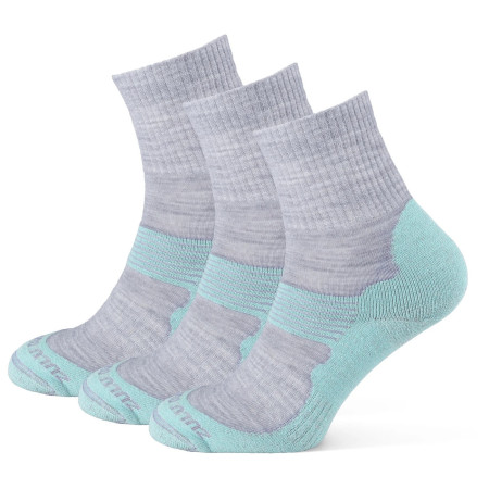 Zulu Merino Allseason 3-pack zokni türkiz / szürke turquoise/grey