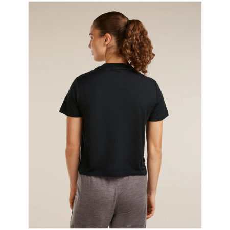 Icebreaker Merino 150 Tech Lite SS Crop Tee NZ Flora női póló