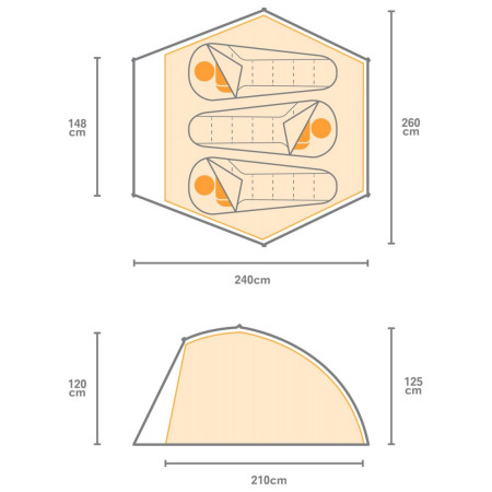 Regatta Montegra Geo 3 Mn sátor
