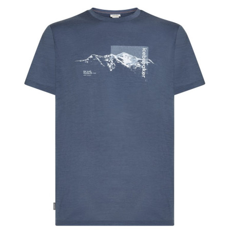 Icebreaker Men M 150 Tech Lite SS Tee Pure Altitude férfi funkcionális póló szürke/kék Dawn